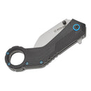 Couteau de poche tactique Boker Magnum Velcon Hawkbill 440C lame en acier manche G10