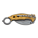 Couteau de poche karambit pliant BOKER Black Scorpion hawkbill 440A acier inoxydable