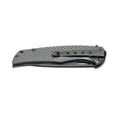 Couteau de poche pliant BOKER Black Carbon 440A manche en fibre de carbone acier inoxydable