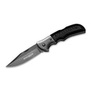 BOKER Grey Eminence Zakmes opvouwbaar compact zwart micarta handvat 440A staal