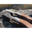 Couteau de poche BOKER Caveman Steel 440A acier non revêtu manche bois décoré