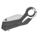 Couteau de poche tactique Boker Magnum Velcon Hawkbill 440C lame en acier manche G10