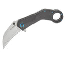 Couteau de poche tactique Boker Magnum Velcon Hawkbill 440C lame en acier manche G10
