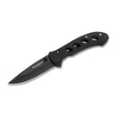 BOKER Shadow Couteau de poche pliant forme goutte d'eau 440A acier inoxydable noir