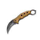 Couteau de poche karambit pliant BOKER Black Scorpion hawkbill 440A acier inoxydable