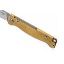 Boker Plus Atlas Slipjoint Couteau de poche Finition satinée Drop Point Manche en laiton