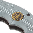 Couteau de poche pliant de marque Boker Hero gris acier inoxydable 440A manche aluminium