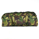 Genuine Dutch Army DPM woodland camouflage weekend bag with zipper closure and durable carrying handles for outdoor use