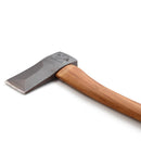 HULTAFORS hand forged splitting axe with sand blasted head and curved hickory handle for efficient wood splitting