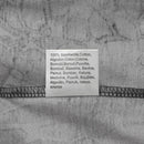 Close-up of a gray fabric label showing 100% cotton material on the MFH U.S. military-style olive undershirt.