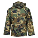 MIL-TEC military style woodland camo jacket with 3-layer waterproof, windproof Gore-Tex for wet weather protection