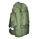 Green MIL-TEC RANGER 75L tactical hiking backpack with multiple compartments and adjustable straps for outdoor adventures