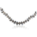 Close-up of a steel chain with sharp bi-directional saw teeth for a Nordic Pocket Saw LONG edition tool.