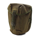 Cantine militaire britannique originale de 1 L avec couvercle à visser, pochette vintage incluse, olive