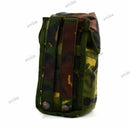Original Dutch Netherlands army MOLLE camouflage pouch for carrying smoke grenades and military utility gear.