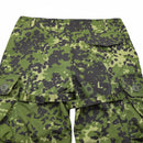 Close-up of TACGEAR Danish military style M84 camo ripstop cargo combat pants with pockets and belt loops