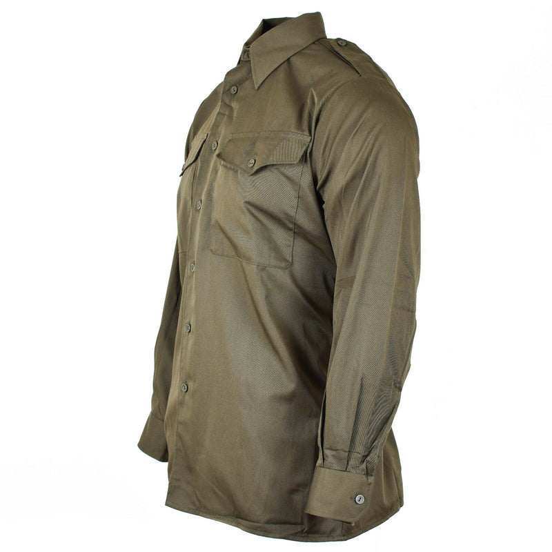 Véritable chemise de l'armée autrichienne OD Military combat manches longues Olive BDU NEUF