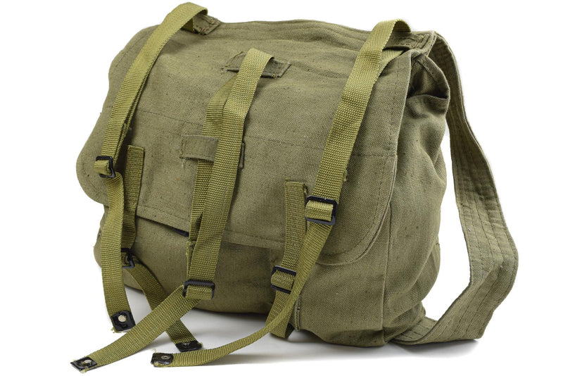 Sac à pain authentique de l'armée roumaine, surplus militaire, sac à dos en toile olive, OD NEUF