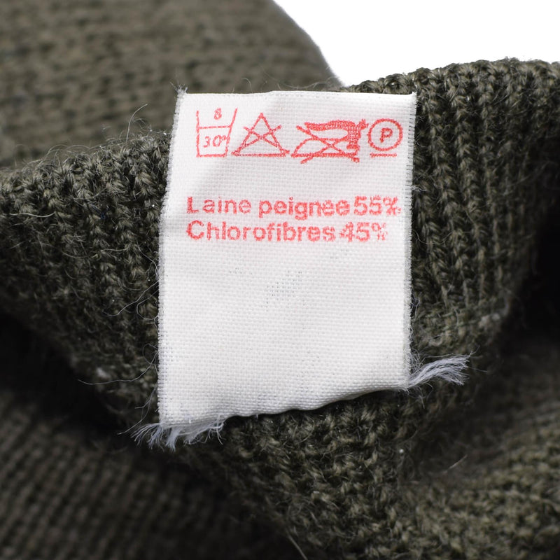 Véritable pull de l'armée française Pull Commando Olive Pull Militaire Col Rond