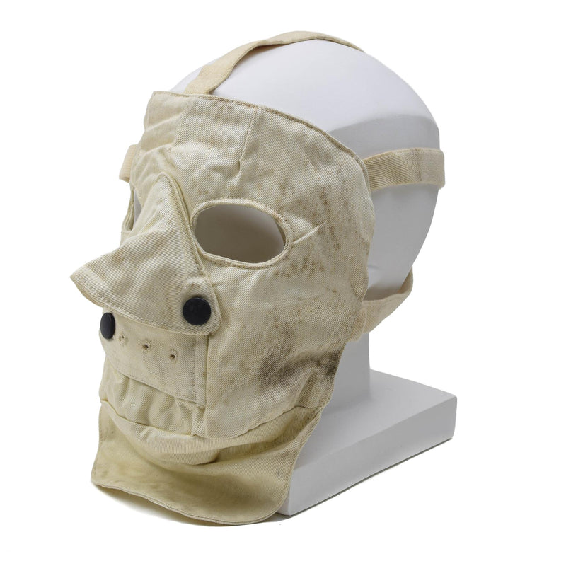 Véritable masque facial effrayant pour temps froid en para-aramide réglable effrayant blanc cosplay