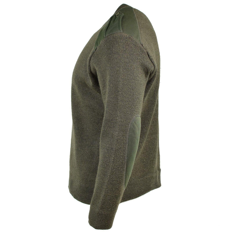 Véritable Pull Armée Française Olive Commando Militaire Homme Pull Col Rond NEUF