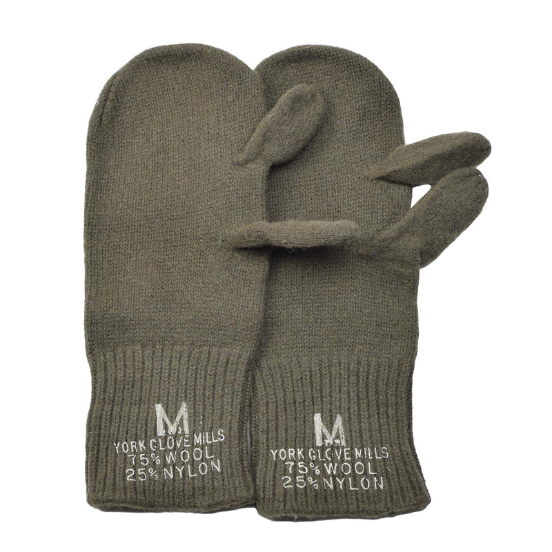 Mitaines de déclenchement militaires américaines originales, gants chauffants en laine de surplus militaire NEUF