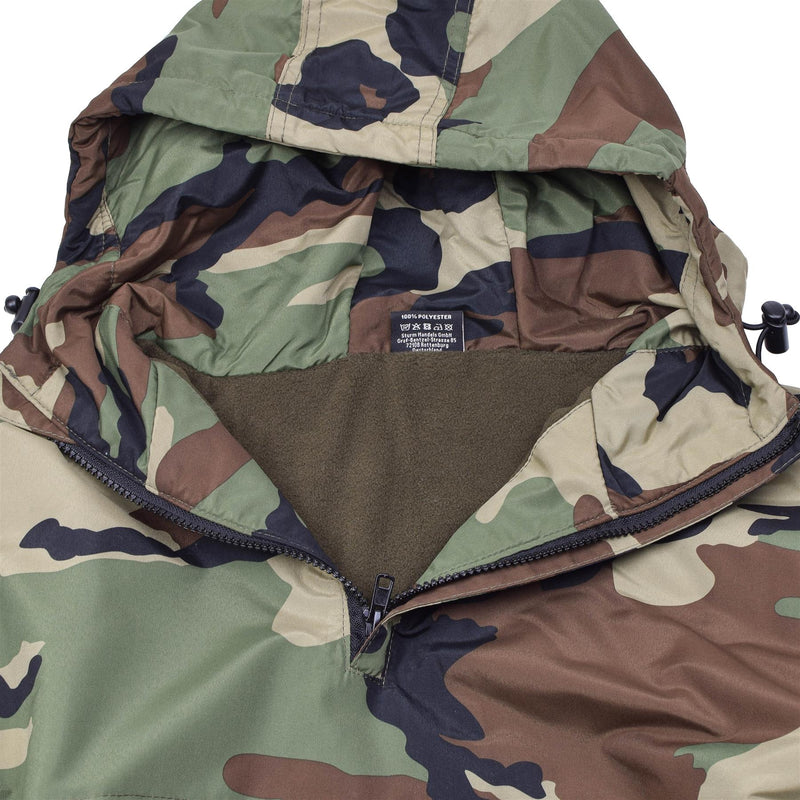 Mil-Tec Duitse militaire gevechtsjack Winter Woodland Winddicht