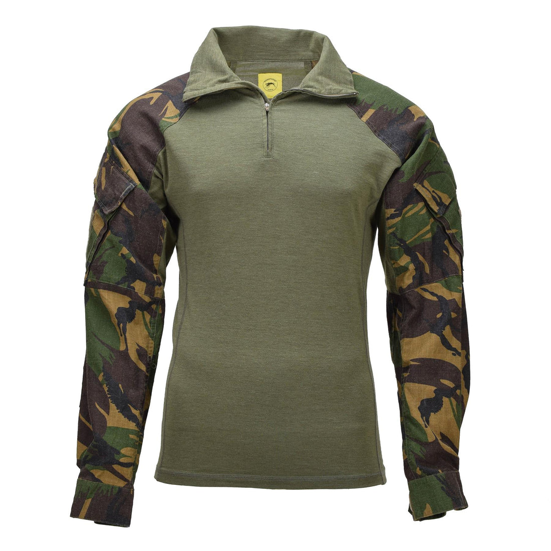 Chemise de combat militaire néerlandaise originale Field Top Quarter Zip DPM Camouflage