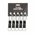 TAC MAVEN 6 mm aluminium karabijnhaken 5-pack outdoor sleutelclips kampeeruitrusting