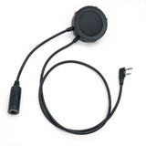 Adaptateur EARMOR M55 PTT Kenwood Baofeng adaptateur casque radio 2 broches noir
