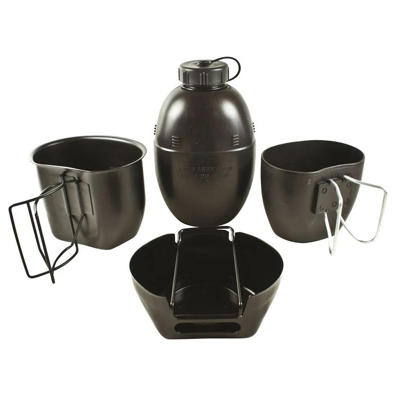 Kit de cuisine d'extérieur en acier approuvé par l'armée BCB Mk1 4 pièces Crusader Cooking Unit
