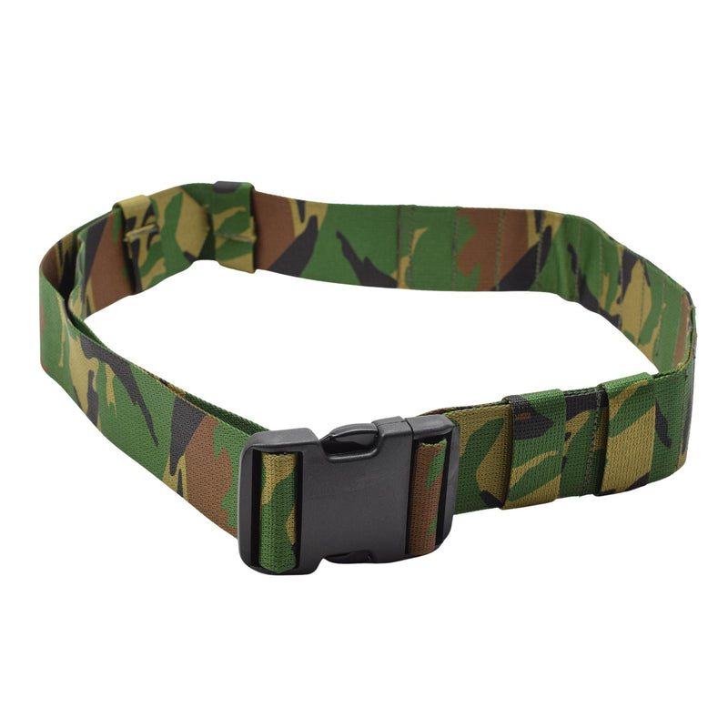 Originele Nederlandse militaire camo dpm tactische riem verstelbare plastic gesp
