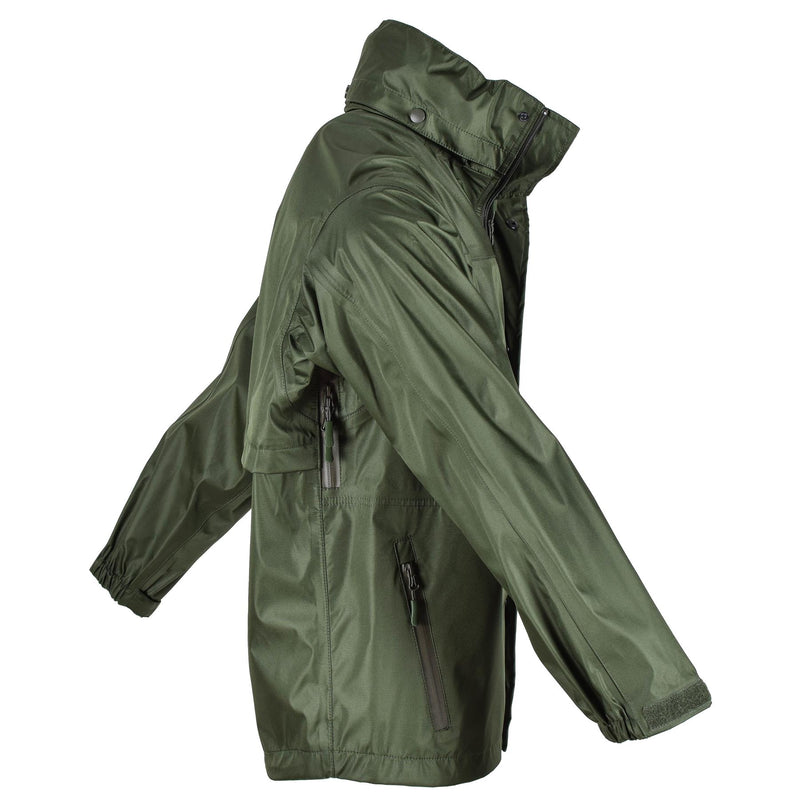 Veste de marque Mil-Tec Vert olive imperméable pour homme Vêtements de pluie résistants à l'eau pour hommes