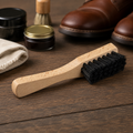 Saphir Brosse anti-boue pour chaussures d'entretien 15 cm Manche en bois de hêtre Poils rigides