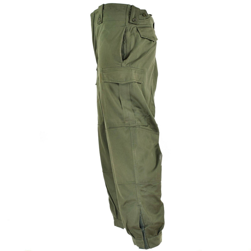 Pantalon de combat de campagne d'origine de l'armée belge M65 pantalon militaire vert olive surplus