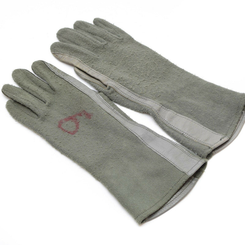 Echte Amerikaanse legergevecht Gloves Leather Aramid Fiber Air Force Military Nomex OD