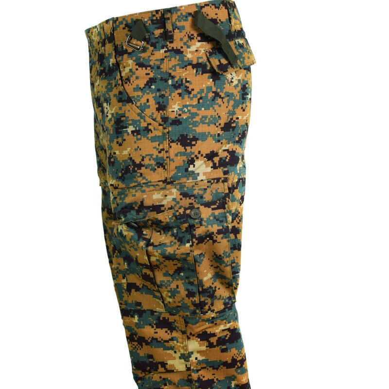 Véritable pantalon militaire de l'armée de Guinée-Bissau RipStop Digital Savana Camo NEUF