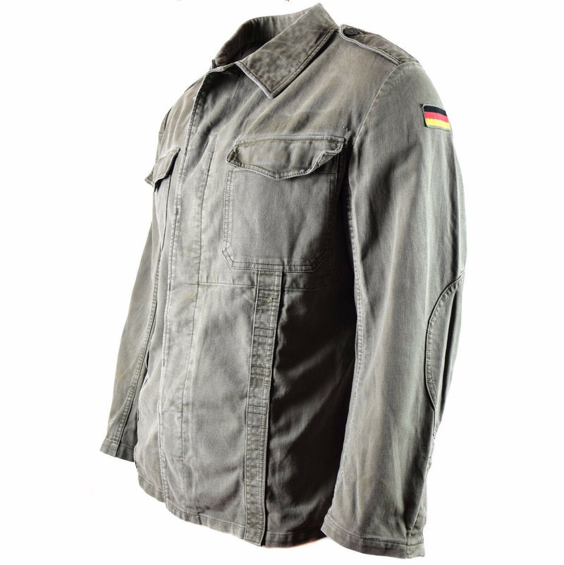 Veste Moleskine d'origine de l'armée allemande. Veste de campagne vintage BW olive drab