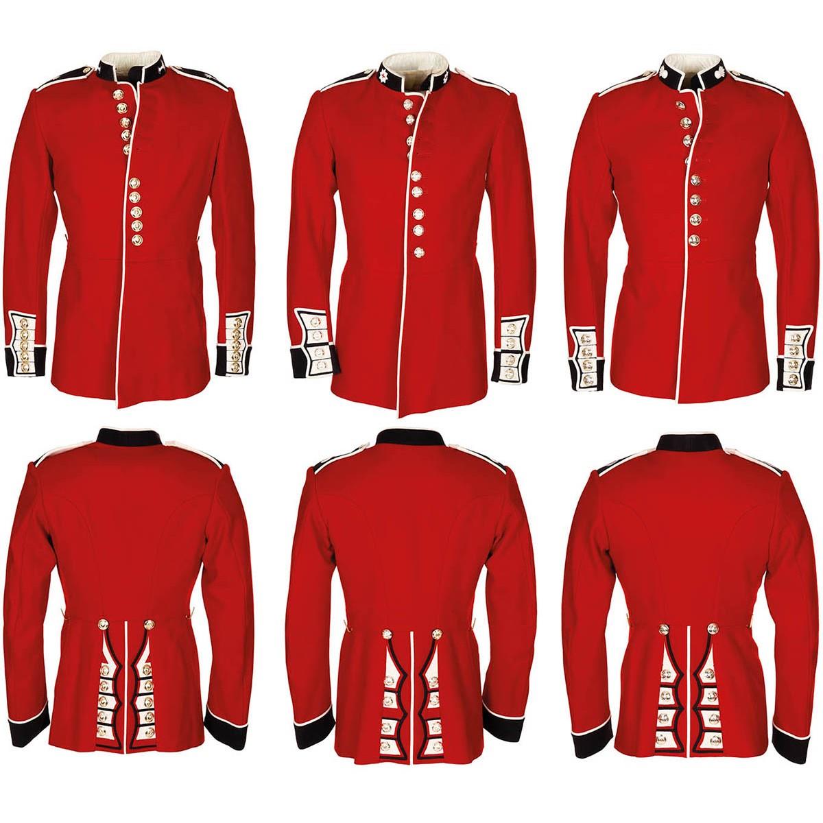 Echte Britse legerjas uniform tuniek rode jurk scharlaken bewakers cavalerie