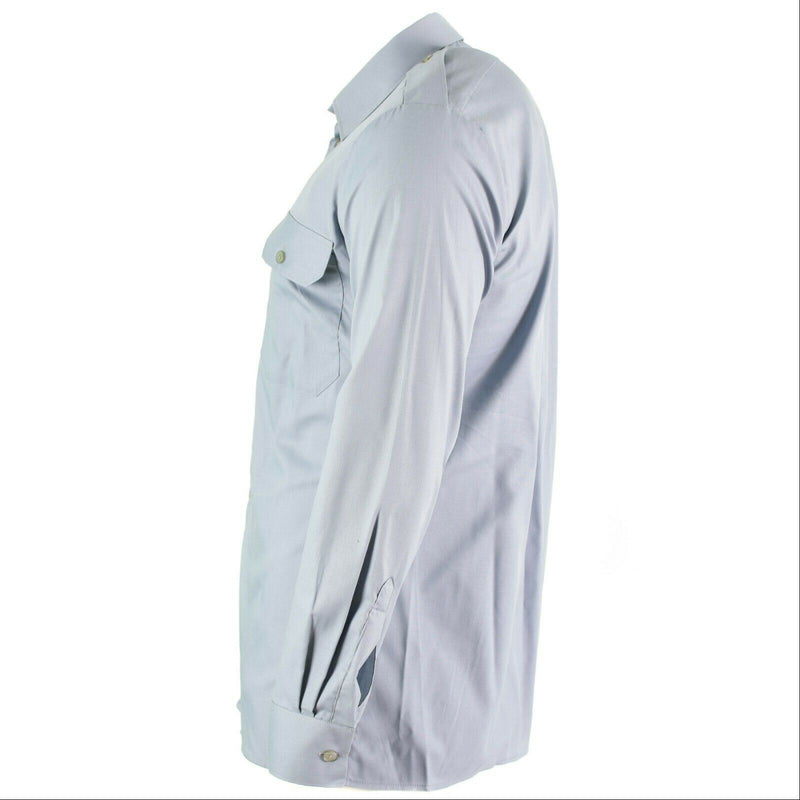 Véritable chemise de l'armée autrichienne grise à manches longues pour le service militaire BDU NEUF