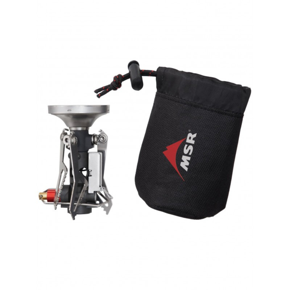 MSR PocketRocket Deluxe Cuisinière à gaz à allumage piézo ultraléger Camping Randonnée