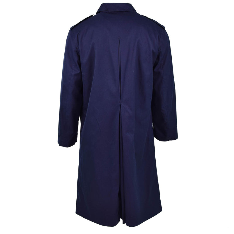 Echte Franse militaire regenjas leger luchtmacht trench jas blauw waterdicht