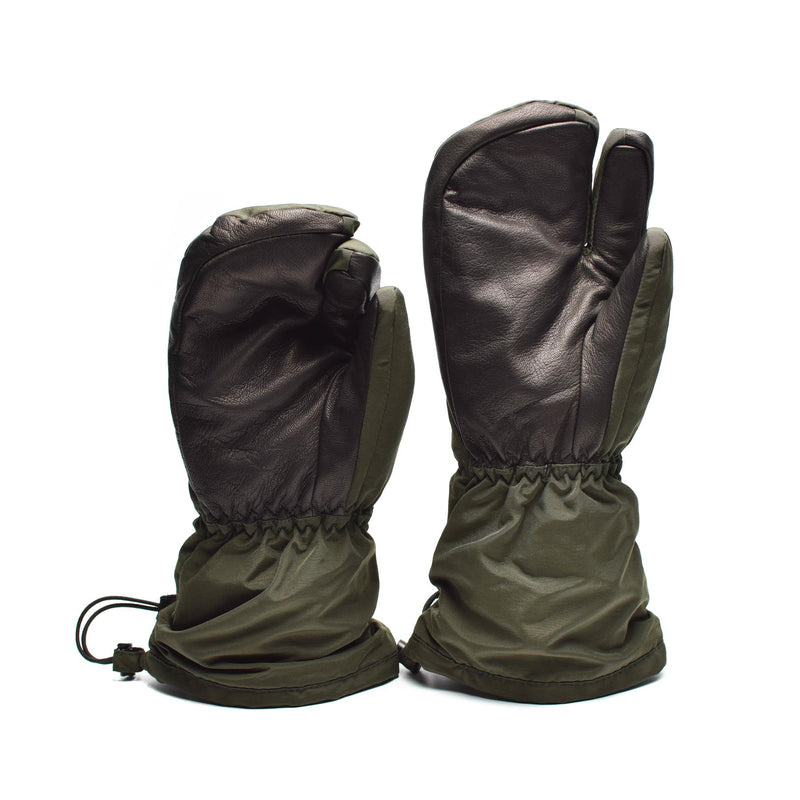 Echte Deens leger trigger vinger wanten Syna-Tex Handschoenen OD NIEUW