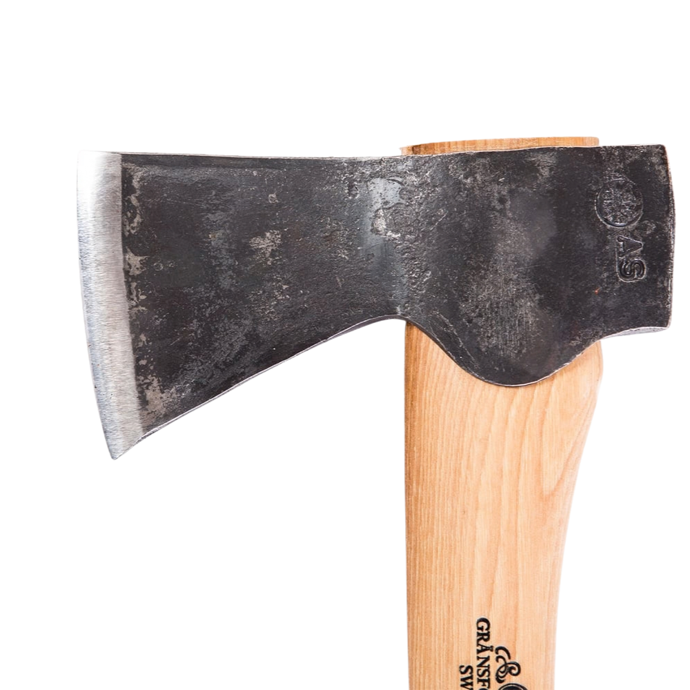 Gränsfors Petite pierre à aiguiser pour hache forestière avec étui en cuir