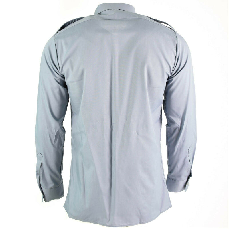 Véritable chemise de l'armée autrichienne grise à manches longues pour le service militaire BDU NEUF