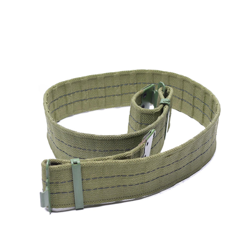 Ceinture de combat originale utilitaire et ceinture de pistolet en toile surplus militaire NEUF