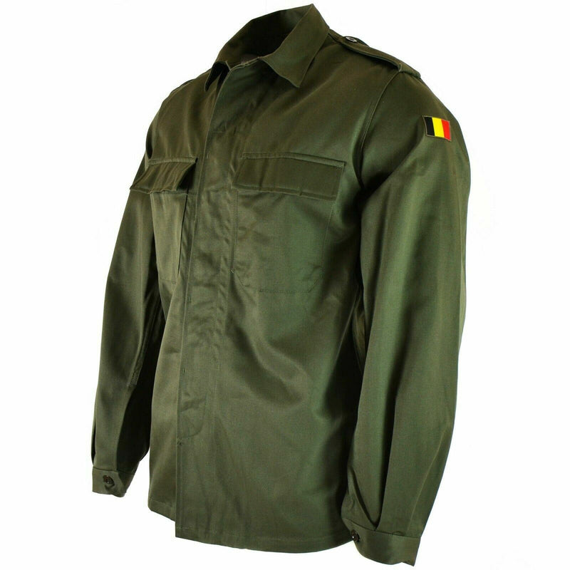 Echte Belgische legerveldjack Militair Bdu Olive Shirt Militaire gevechten Nieuw
