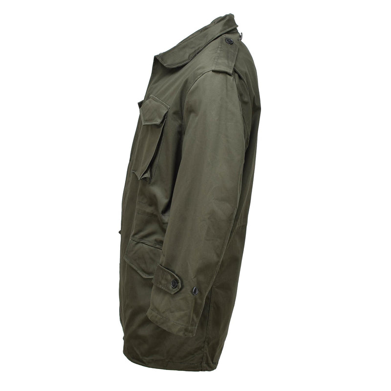 Veste d'uniforme de campagne militaire grecque originale M65 parka de surplus de l'armée olive NEUF