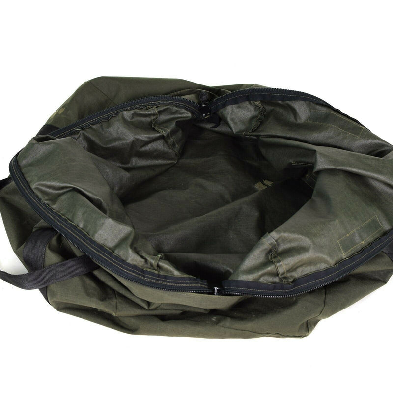 Echte Nederlandse leger Olive Sleeping Bag Carrier Pouch Pack Duffel Sack