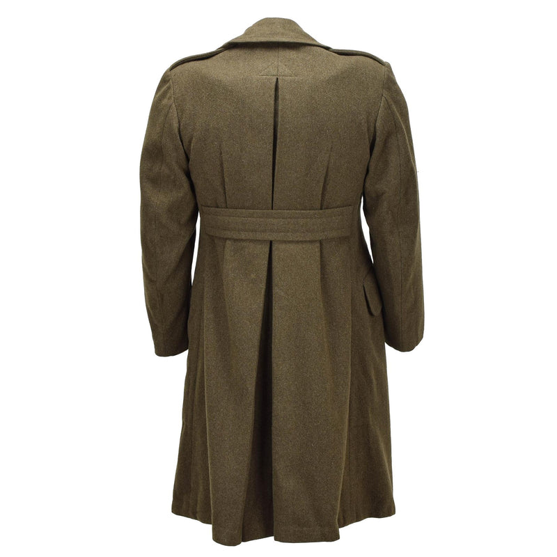 Originele Canadese legerwollen overjas militair surplus vintage olijfgroen